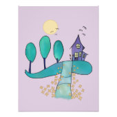 lila Haus Foto Afdruk (Voorkant)