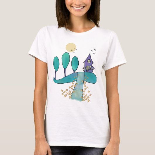 lila Haus T-shirt (Voorkant)
