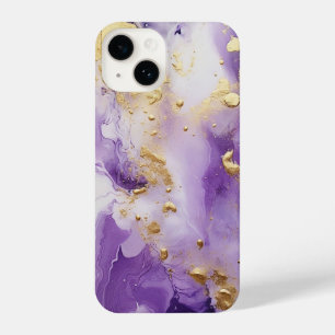 Lila Haze Marmer iPhone 14 Hoesje