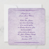 Lila huwelijk kaart (Achterkant)