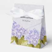 Lila Hydrangea Handgeschilderd Bedankdoosjes (Voorkant Zijde)