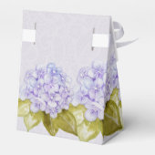 Lila Hydrangea Handgeschilderd Bedankdoosjes (Achterkant)