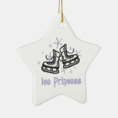 Lila Ice Princess T shirten en Gifts Keramisch Ornament (Rechts)