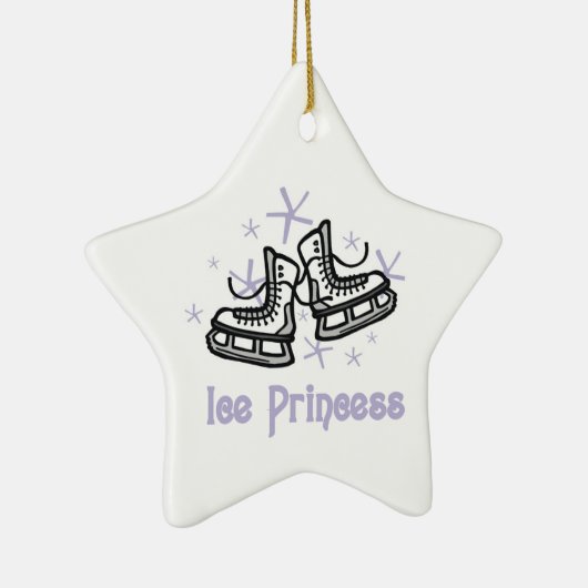 Lila Ice Princess T shirten en Gifts Keramisch Ornament (Rechts)