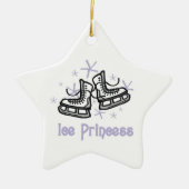 Lila Ice Princess T shirten en Gifts Keramisch Ornament (Voorkant)