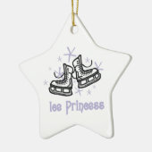 Lila Ice Princess T shirten en Gifts Keramisch Ornament (Links)