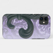 " lila " ijzer fleur de lis Case-Mate iPhone case (Achterkant (horizontaal))