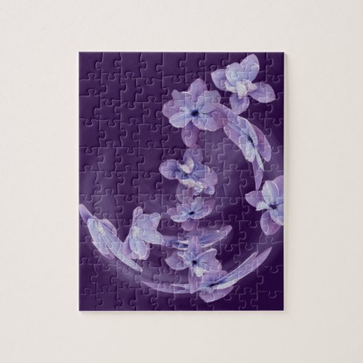 Lila in cirkel legpuzzel (Verticaal)