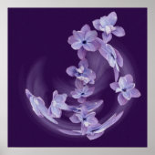 Lila in cirkel poster (Voorkant)