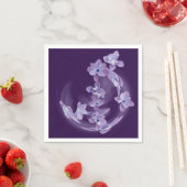 Lila in cirkel servetten (Insitu)