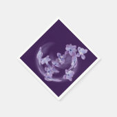 Lila in cirkel servetten (Hoek)