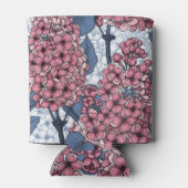 Lila in roze en blauw blikjeskoeler (Achterkant)