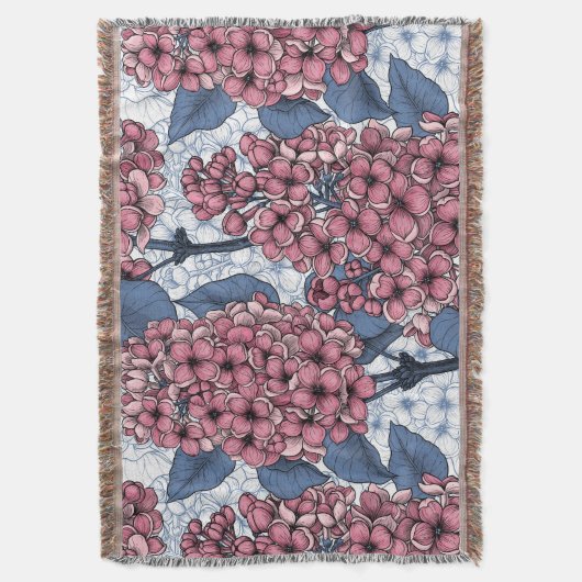 Lila in roze en blauw deken (Voorkant Verticaal)