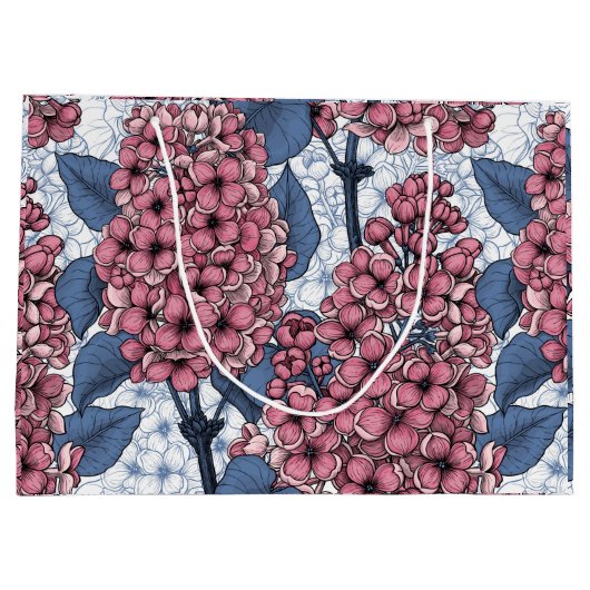 Lila in roze en blauw groot cadeauzakje (Achterkant)