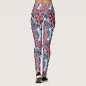 Lila in roze en blauw leggings (Achterkant)