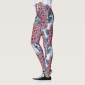 Lila in roze en blauw leggings (Links)