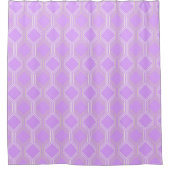 Lila Intelligent Geometric Pattern Shower Curtain Douchegordijn (Voorkant)