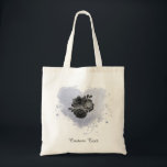 *~* Lila Iridescent Heart Flowers personaliseren Tote Bag<br><div class="desc">Floral Flowers Bouquet PERSONALIZE CUSTOM CANVAS TAS - Romantic Moderne Heart Flower Romantic met Lila Iridescent Heart en Black Flowers. Ideaal voor zakelijk gebruik - Bedankt voor het brandmerken, Vrijgezellenfeesten, Baby shower, bruiloft, Birthday, Business Branding, Valentijnsdagen. Floral Flowers Hart Rozen romantisch design. Zwarte Rozen op een abstract Iridescent Lavender Lila...</div>