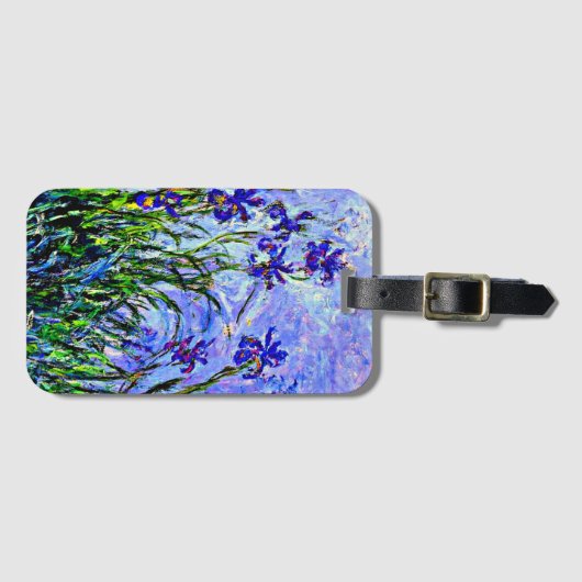 Lila IRIES van Claude Monet Bagagelabel (Voorkant (horizontaal))