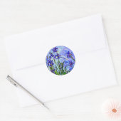 Lila IRIES van Claude Monet Ronde Sticker (Envelop)