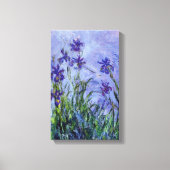 Lila Irises Claude Monet Fine Art Canvas Afdruk (Voorkant)