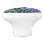 Lila Irises Monet Fine Art Keramische Knop (Zijkant)