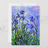 Lila Irises van Claude Monet, Kaart (Voorkant)