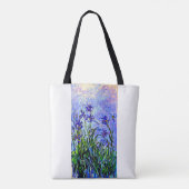 Lila Irises van Claude Monet, Tote Bag (Achterkant)