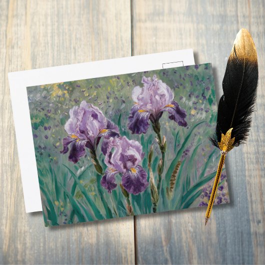 Lila Irissen, Iris Mauves, Claude Monet Briefkaart