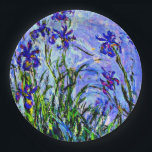 Lila Irist fijne kunst door Claude Monet Papieren Bordje<br><div class="desc">Bekende bloemenschilderij van Claude Monet,  Lila Irises.</div>
