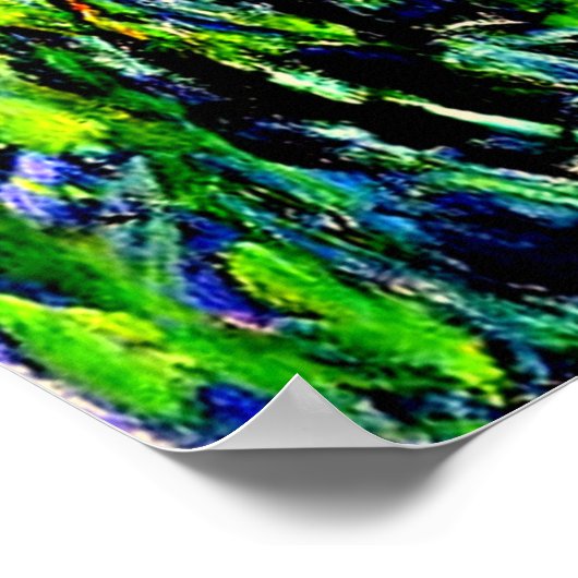 Lila Irist fijne kunst door Claude Monet, Poster (Hoek)