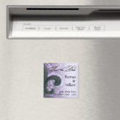 lila "iron fleur de lis" SAVE THE DATE - Fr Magneet (Insitu (Vaatwasser))