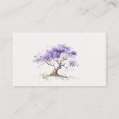 Lila Jacaranda Tree Display Douche Baby shower Informatiekaartje (Achterkant)