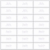 Lila Klassiek script gastadres lavender Classic Sticker (Voorkant)