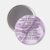 lila kleindochtergedicht magneet (Voorkant / Achterkant)