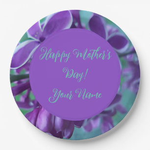 Lila kleurverscheidenheid papieren bordje