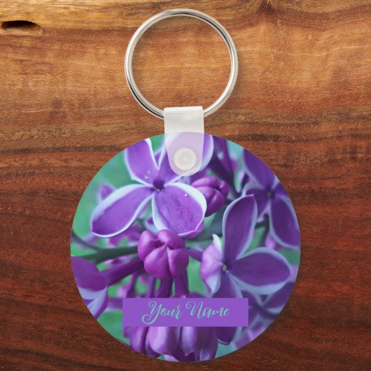 Lila kleurverscheidenheid sleutelhanger (Voorkant)