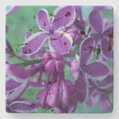 Lila kleurverscheidenheid stenen onderzetter (Voorkant)