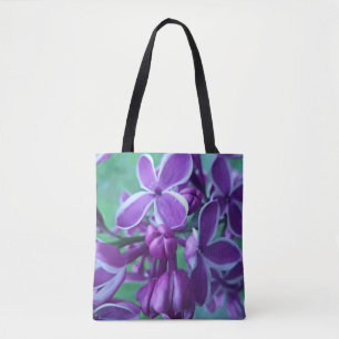 Lila kleurverscheidenheid tote bag