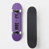 lila Komplettboard MOI - cy Persoonlijk Skateboard (Voorkant)