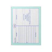 Lila kroonroze rand decoratieve notitieblokken (Linkerzijde)