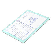 Lila kroonroze rand decoratieve notitieblokken (Schuin)