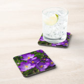 Lila kruispunten bier onderzetter (Rechterzijde)