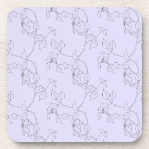 Lila kunstgreep van afvalblad bier onderzetter