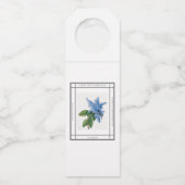 Lila  Label op moederdag flesfles (Voorkant)