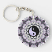 Lila Lace Balance Energy YinYang Sleutelhanger (Voorkant)