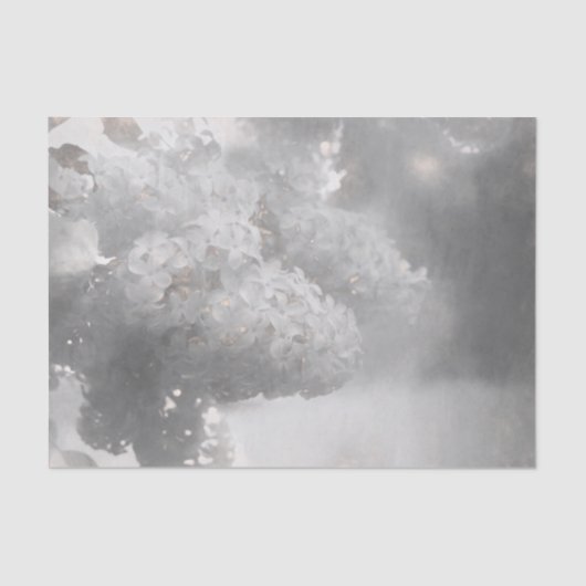 Lila landontwerp voor zwart-wit en wit kunstontwer tissuepapier (Voorkant)