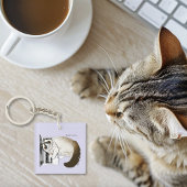 Lila laptop gegoten grappig Schattige Sleutelhanger