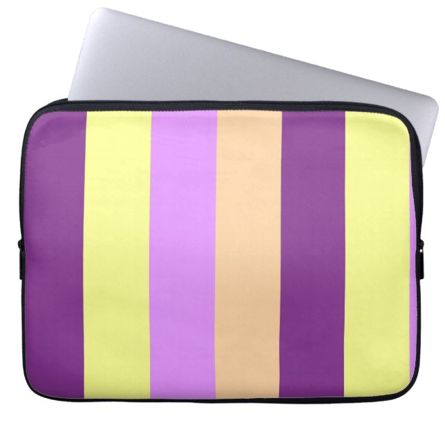Lila laptophoes laptop sleeve (Voorkant)