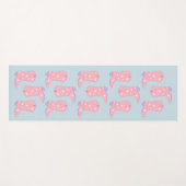 Lila Lavendel Cowgirl laarzen Rodeo Patroon Yogamat (Voorkant (horizontaal))